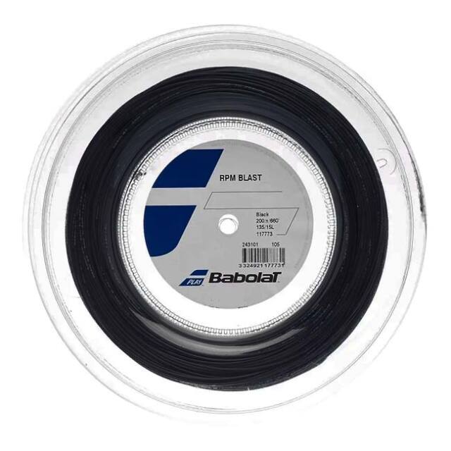 バボラ(Babolat) RPM Blast RPMブラスト 1.35mm 200Mロール 硬式テニス ポリエステル ガット 243101 ブラック(25y12m)