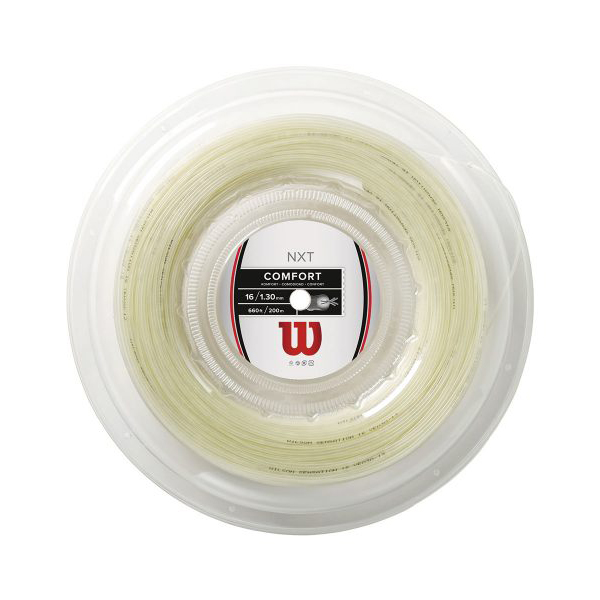 ウィルソン(Wilson) NXT16／17 (1.30mm／1.24mm) 200Mロール 硬式テニスガット マルチフィラメントガット ナチュラルカラー