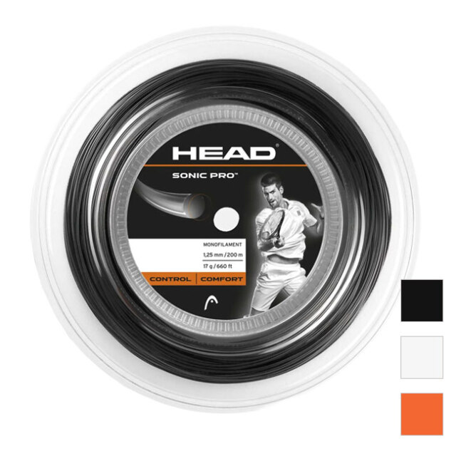 ヘッド ソニックプロ(1.25mm／1.30mm) 200Mロール 硬式テニス ポリエステル ガットHead Sonic Pro (1.25／1.30)200ｍ roll strings 281128