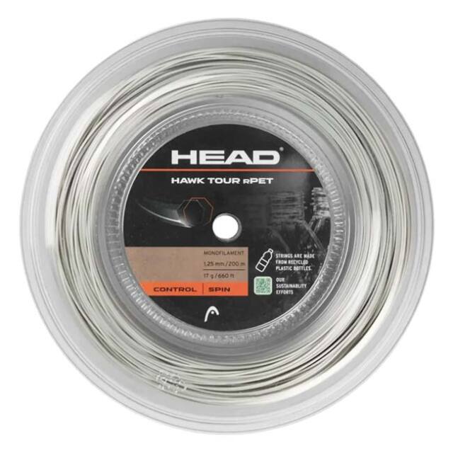 ヘッド(HEAD) HAWK TOUCH rPET ホークタッチrペット 1.25／1.30mm 200mロール 硬式テニス ポリエステルガット 281325 ナチュラル(26y10m)