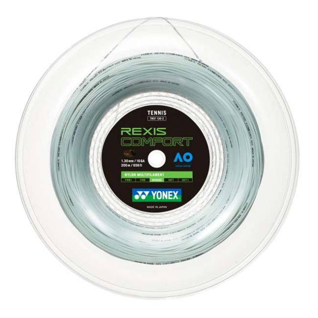 ヨネックス(YONEX) レクシス コンフォート 1.25mm／1.30mm 200Mロール 硬式テニス マルチフィラメントガット ※並行輸入品※ TRCF125／TRCF130-570 クールホワイト(23y7m)