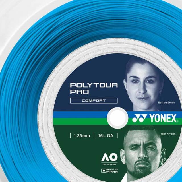 ヨネックス(YONEX) ポリツアープロ(1.15／1.20／1.25／1.30mm) 200M 