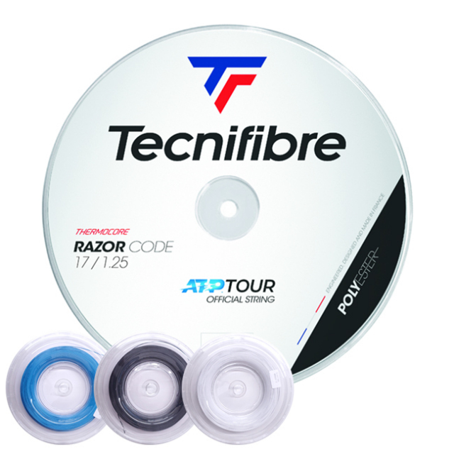 テクニファイバー(Tecnifibre) RAZOR CODE レーザーコード (120／125／130) 200Mロール 硬式テニス ポリエステルガット