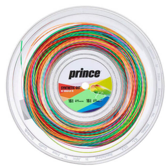 【9,000円以上で8％OFFクーポン】プリンス(Prince) シンセティックガット DURAFLEX 16(1.30mm) 200Mロール 硬式テニス ナイロン モノフィラメントガット DURA-RL-レインボー(21y11m)