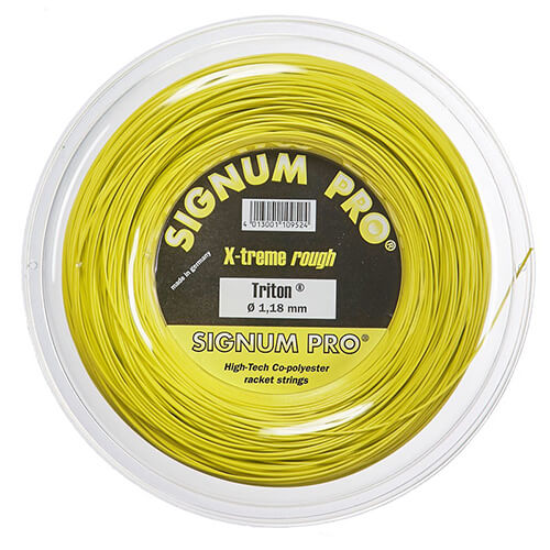 シグナムプロ トリトン(1.18／1.24／1.30mm) 200Mロール 硬式テニス ポリエステル ガット Signum Pro Triton 200ｍ roll strings