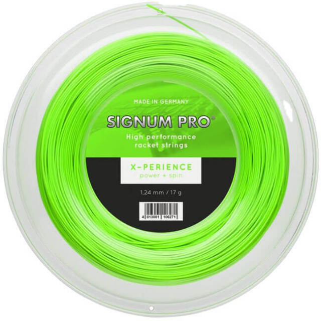 シグナムプロ(SignumPro) X-PERIENCE エクスペリエンス(1.18／1.24／1.30mm) 200Mロール 硬式テニス ポリエステルガット