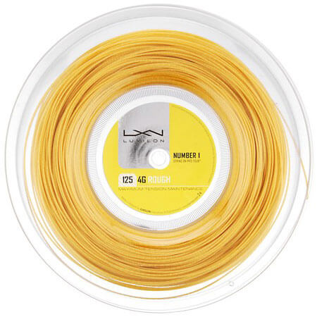 ルキシロン 4G ラフ(1.25mm) 200Mロール WRZ990144硬式テニス ポリエステル ガット(Luxilon 4G Rough 200m String Reel)(16y7m)