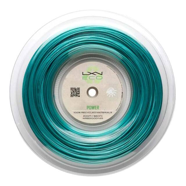 ルキシロン(Luxilon) ECO POWER 125 エコ パワー125 (1.25mm) 200Mロール 硬式テニス ポリエステルガット WR8310001125-ティール(24y4m)