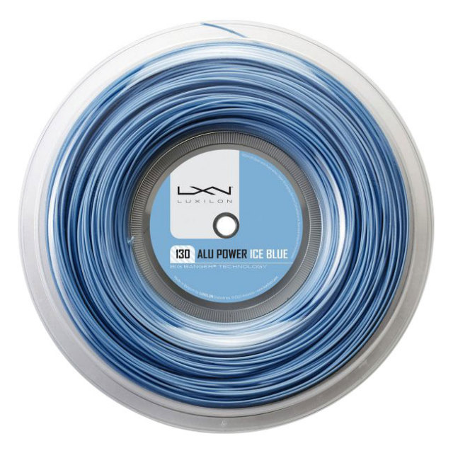 ルキシロン(Luxilon) ALU POWER アイスブルー (1.25／1.30mm) 200Mロール 硬式テニス ポリエステルガット WRZ990100／WRZ990230(21y11m)