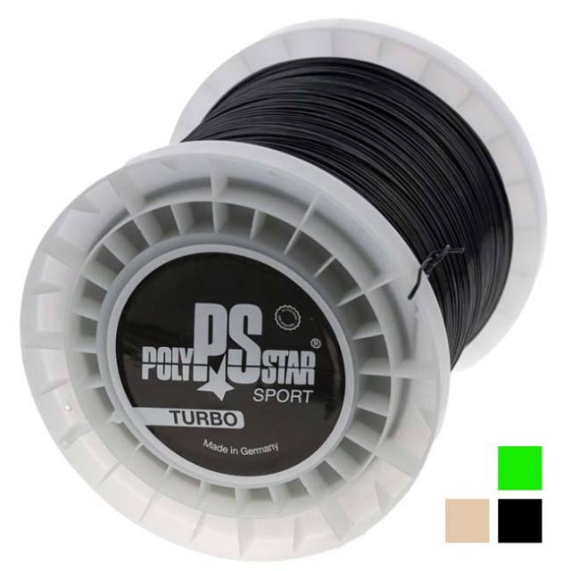 「樽巻き！」ポリスター(PolyStar) TURBO ターボ (1.25／1.30／1.35mm) 400Mロール 硬式テニスガット ポリエステルガット
