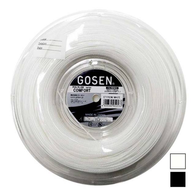 【20%OFFクーポン対象】【10％OFFマジッククーポン対象】ゴーセン(Gosen) POLYLON COMFORT ポリロンコンフォート 16(1.30mm) 220Mロール 硬式テニス ポリエステルガット 国内正規品 ET1702(24y12m)