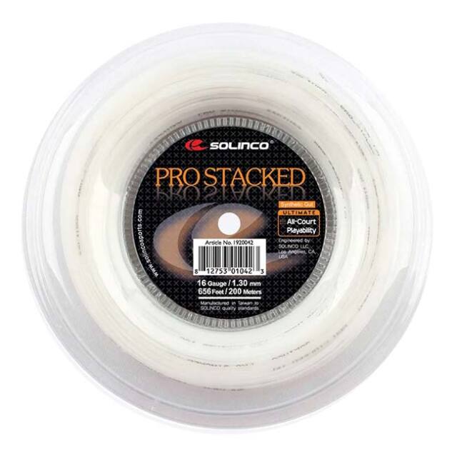 ソリンコ(SOLINCO) PRO STACKED プロスタック (1.20／1.30／1.35) 200Mロール 硬式テニス ナイロンモノフィラメントガット (23y3m)