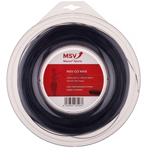 MSV ゴーマックス (1.20／1.25mm) 200Mロール 硬式テニスガット ポリエステルガット (MSV GO MAX strings)(16y4m)