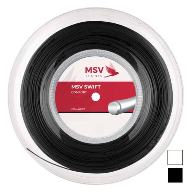 MSV(エムエスブイ) SWIFT スイフト 1.25／1.30mm 200Mロール 硬式テニス ポリエステルガット(26y4m)