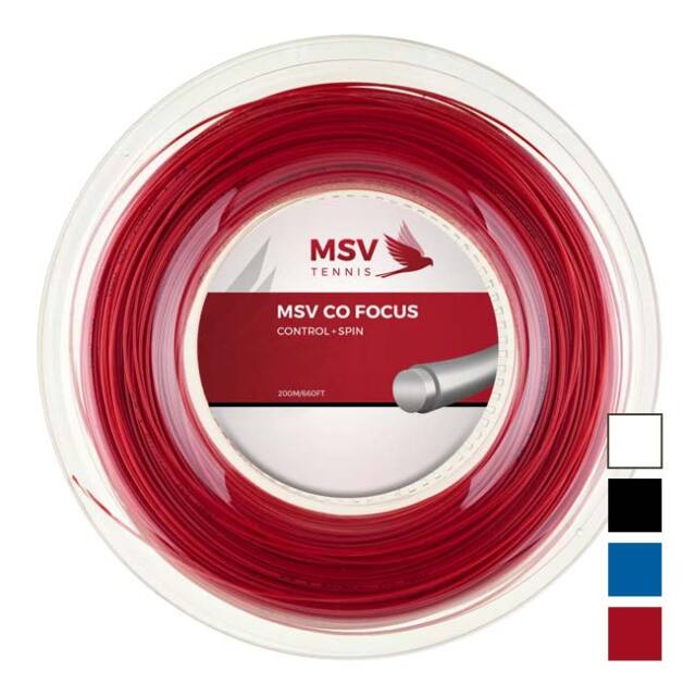 MSV(エムエスブイ) Co Focus Coフォーカス 1.18／1.23／1.27mm 200Mロール 硬式テニス ポリエステルガット(26y4m)