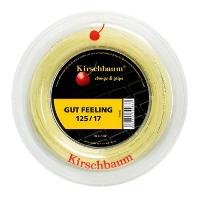 キルシュバウム(Kirschbaum) ガットフィーリング 17(1.25mm)／16(1.30mm) 110Mロール 硬式テニス マルチフィラメントガット (19y2m)