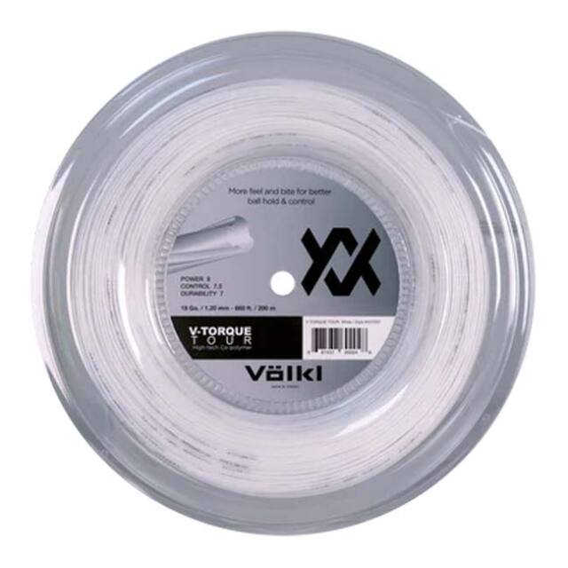 フォルクル(Volkl) V-TORQUE TOUR Vトルク ツアー (1.10mm／1.20mm／1.25mm／1.30mm) 200Mロール 硬式テニス ポリエステルガット(25y3m)