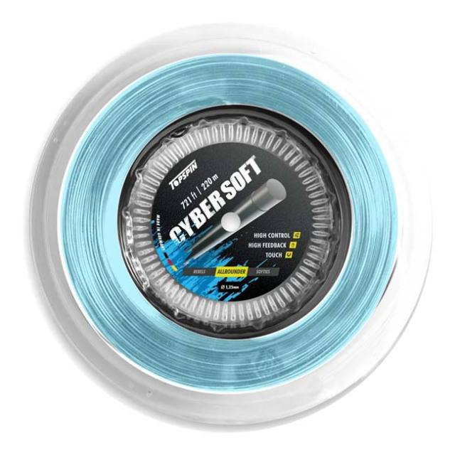 トップスピン(TOPSPIN) Cyber Soft サイバーソフト 1.25mm／1.30mm 220Ｍロール 硬式テニス ポリエステルガット(25y9m)