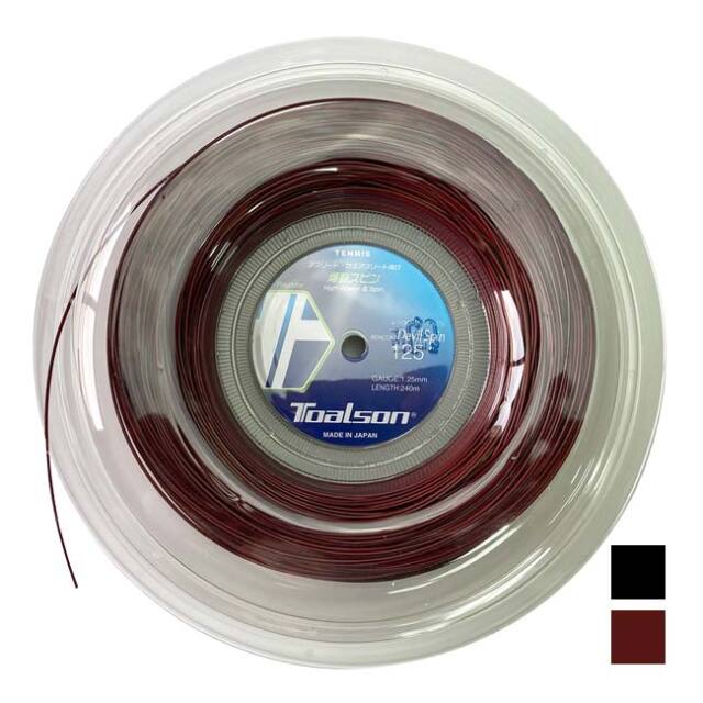 トアルソン(TOALSON) レンコン デビルスピン(RENCON Devil Spin) 240Mロール (1.20mm／1.25mm／1.30mm) 硬式テニス ポリエステルガット(17y11m)