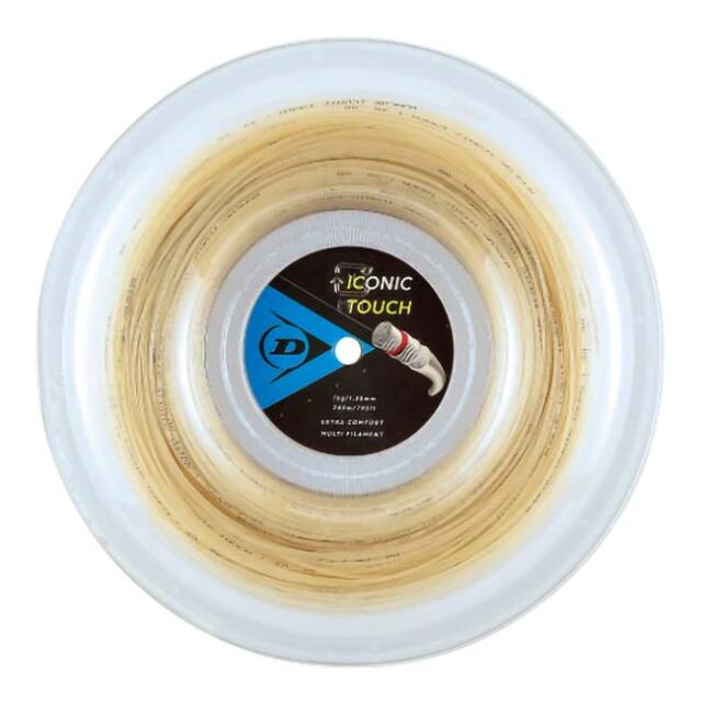 ダンロップ(DUNLOP) ICONIC TOUCH アイコニック・タッチ (1.25mm／1.30mm) 240mロール 硬式テニス マルチフィラメントガット 国内正規品 DST32011-NA(25y6m)