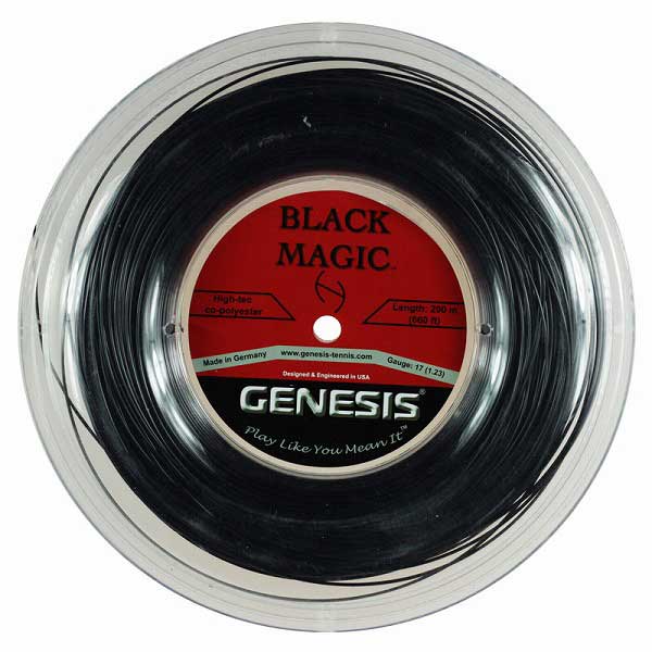 ジェネシス(GENESIS) ブラックマジック(1.23mm／1.29mm)200Mロール 硬式テニス ポリエステルガット(17y５m)