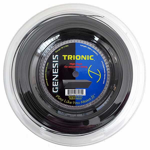 ジェネシス(GENESIS) トリオニック(1.20mm／1.30mm)200Mロール 硬式テニス ポリエステルガット(17y5m)