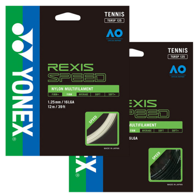 「単張パッケージ品」ヨネックス(YONEX) REXIS SPEED レクシススピード (1.25mm／1.30mm) 硬式テニス マルチフィラメントガット 国内正規品 TGRSP125／TGRSP130(22y4m)