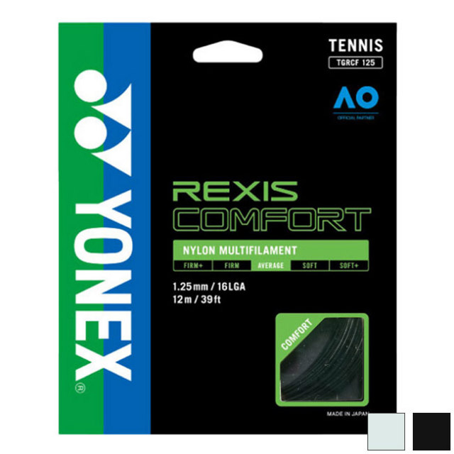 「単張パッケージ品」ヨネックス(YONEX) REXIS COMFORT レクシス コンフォート (1.25mm／1.30mm) 硬式テニス マルチフィラメントガット 国内正規品 TGRCF125／TGRCF130(22y4m)