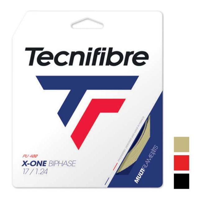 【単張パッケージ品】テクニファイバー(Tecnifibre)  X-ONE BIPHASE エックスワンバイフェイズ 1.18／1.24／1.30／1.34mm 硬式テニス マルチフィラメントガット TFSG201