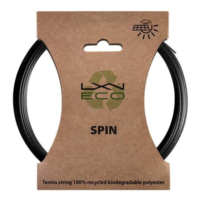 【単張パッケージ品】ルキシロン(Luxilon) ECO SPIN 125 エコスピン125 硬式テニス ポリエステルガット WR8310601125 ブラック(25y6m)