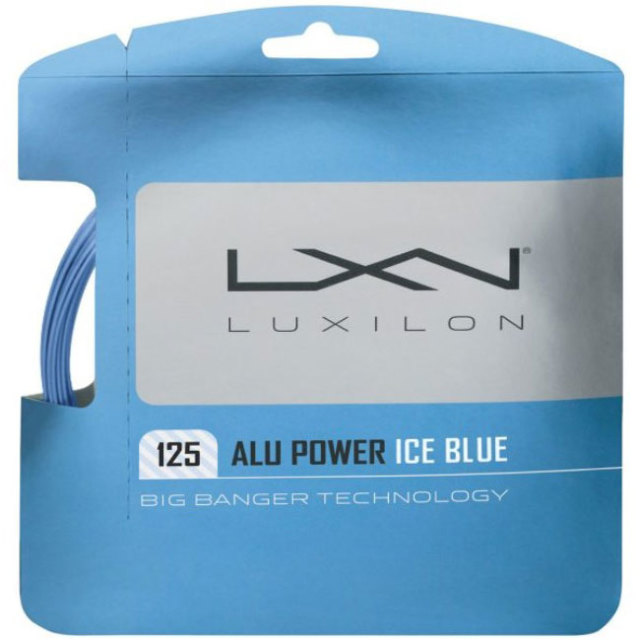 [単張パッケージ品]ルキシロン(Luxilon) アルパワー アイスブルー (1.25／1.30mm) ALU POWER 硬式テニス ポリエステルガット WRZ995100BL／WRZ998130