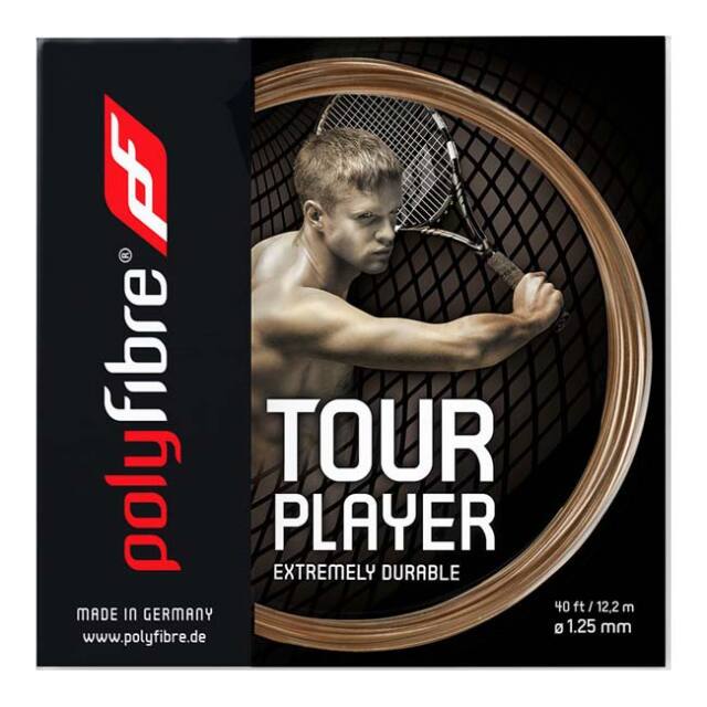 [単張パッケージ品]ポリファイバー(Polyfibre) ツアー プレイヤー Tour Player(1.25mm) 硬式テニス ポリエステルガット