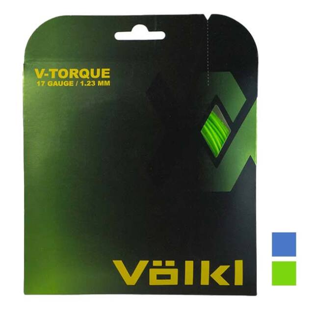【単張パッケージ品】フォルクル(Volkl) V-Torque Vトルク (1.18mm／1.23mm／1.28mm) 硬式テニス ポリエステルガット(25y3m)