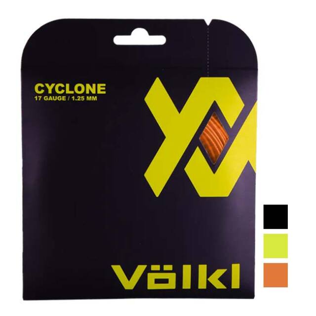 【単張パッケージ品】フォルクル(Volkl) CYCLONE サイクロン (1.10mm／1.15mm／1.20mm／1.25mm／1.30mm／1.35mm) 硬式テニス ポリエステルガット(25y3m)