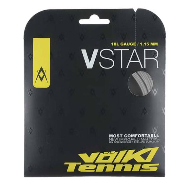【単張パッケージ品】フォルクル(Volkl) V-STAR Vスター (1.10mm／1.15mm／1.20mm／1.25mm／1.30mm) 硬式テニス ポリエステルガット(25y3m)