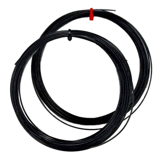 「お試し12Mカット品」トアルソン(TOALSON) コンボ・シリーズ ツアー コンボ ブラック×ブラック 硬式テニス ポリエステルガット(24y7m)