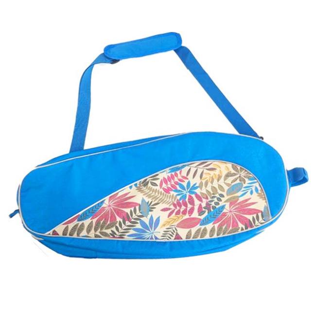 【8日から72時間 8%OFFクーポン】【ラケット収納可】ノーブランド ユニセックス ボタニカル柄 3WAY ラケットバッグ テニスバッグ バッグパック ショルダーバッグ TE049978 スカイブルー(25y8m)