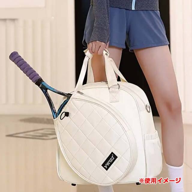 日本初の ラケット収納可」 プレミアム キルティング ラケットバッグ その他