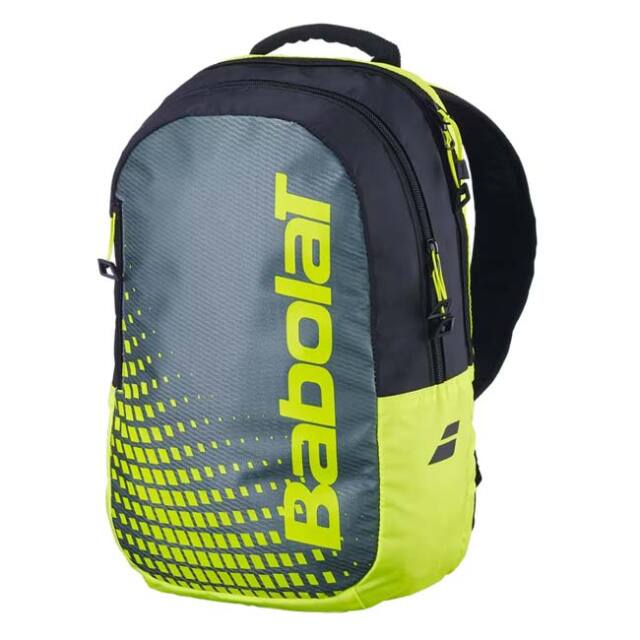 【ジュニアラケット用】【ラケット収納可】バボラ(Babolat) 2026 ジュニア バックパック テニスバッグ ジュニア用バッグ 753123-100 Mグレー×Fイエロー(26y9m)