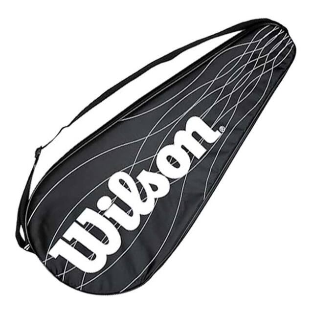 【ラケット収納可】ウィルソン(Wilson) フルレングス パフォーマンス テニスラケットカバー ワンショルダー 1本収納 WRC701300 ブラック×ホワイト(25y12m)