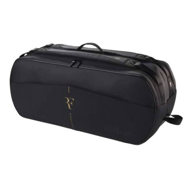【ロジャー・フェデラー】【９本収納】ウィルソン(Wilson) 2025 LAVER CUP レーバーカップ RF トーナメントバッグ 9PK WR8048601001 ブラック(25y12m)