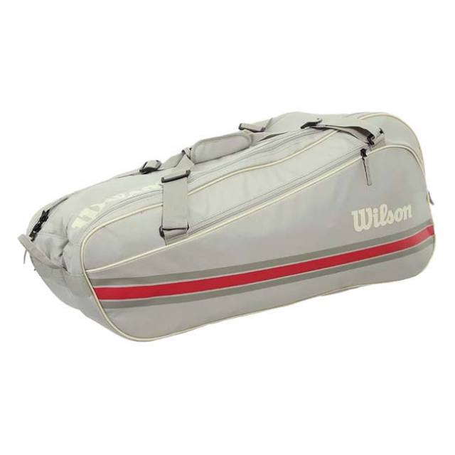 国内未発売モデル】【６本収納】ウィルソン(Wilson) 2025 TEAM チーム 6PK ラケットバッグ テニスバッグ WR8039903001 オーツ(25y5m)