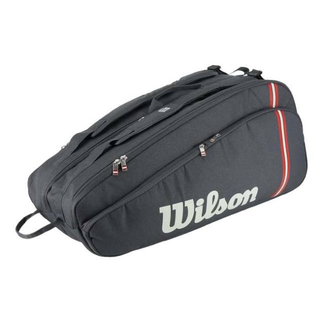 国内未発売モデル】【１２本収納】ウィルソン(Wilson) 2025 TOUR ツアー 12PK ラケットバッグ テニスバッグ WR8037301001 ブラック(25y5m)