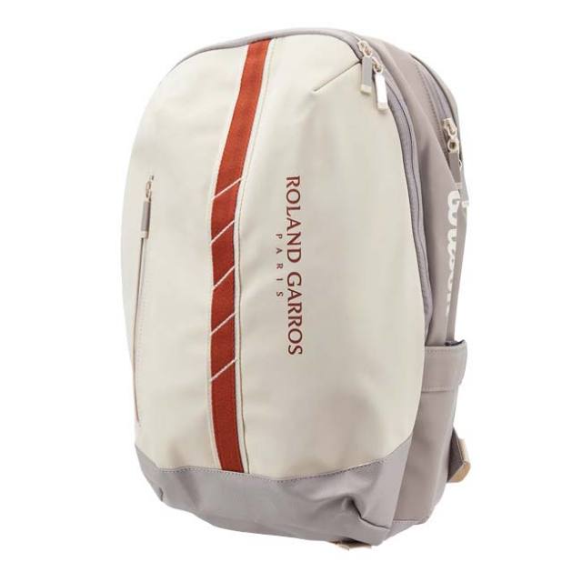 【ラケット収納可】ウィルソン(Wilson) 2025 RG スーパーツアー バックパック テニスバッグ ローランギャロス WR8042701001 クリーム×クレー(25y5m)