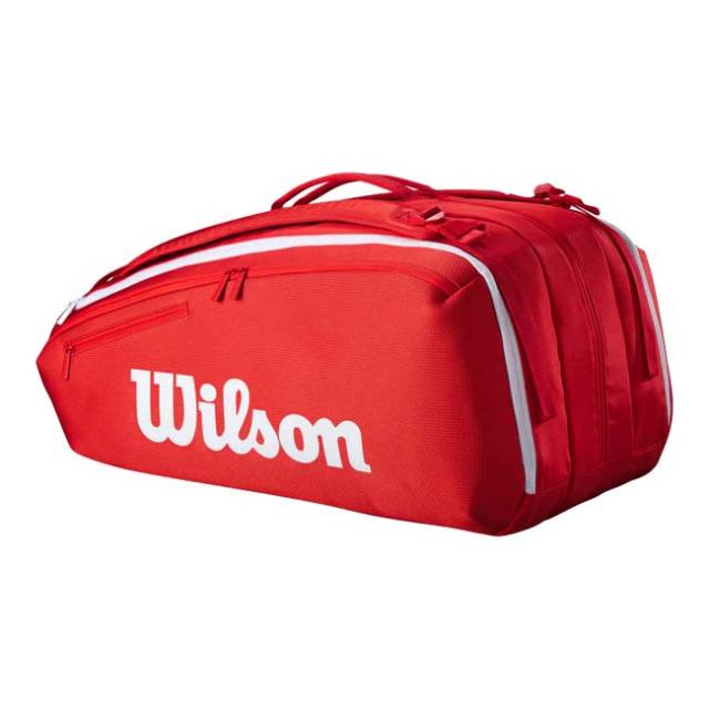 【１５本収納】ウィルソン(Wilson) 2025 SUPER TOUR 15PK スーパーツアー15PK ラケットバッグ WR8036601001 レッド(25y4m)