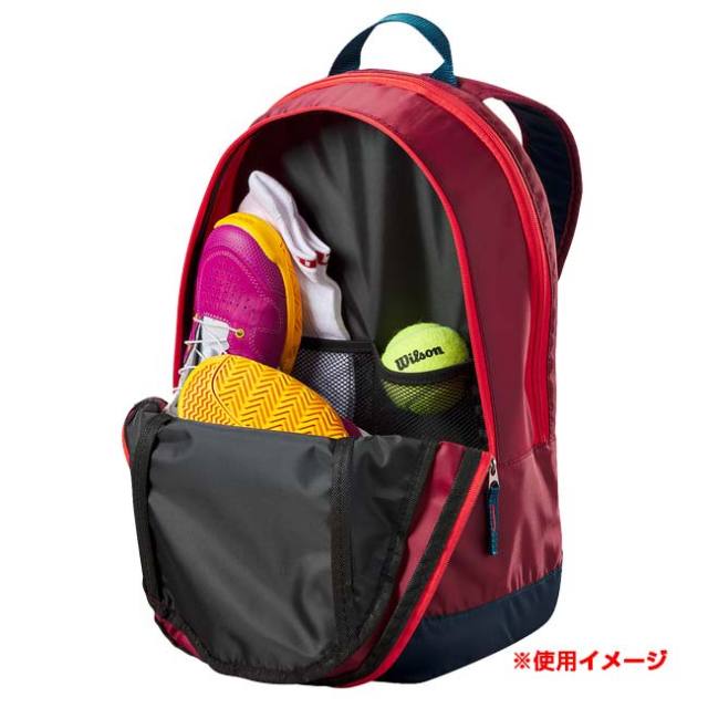 wilson - 【新品同様】ウィルソン『ツアーLGバックパック』テニスラケットバッグ／リュック ウィルソン(Wilson)ツアーバックパック STONE / WR8022201001