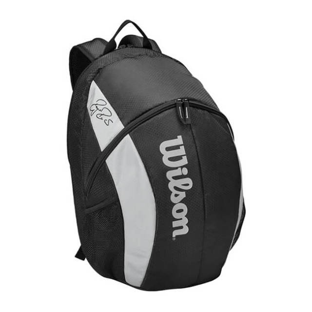 [希少!][ラケット収納可]ウィルソン(Wilson) フェデラー チーム バックパック テニスバッグ WR8005901001-ブラック(20y2m)