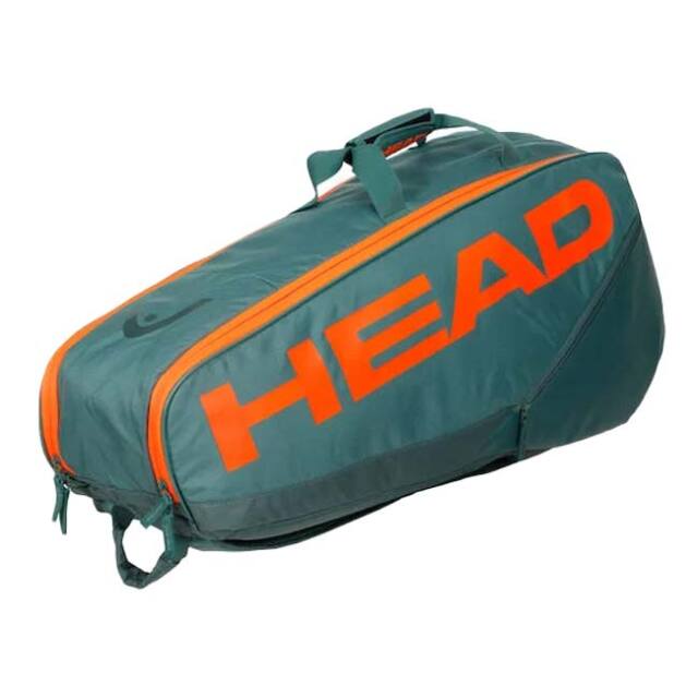 【６本収納】ヘッド(HEAD) PRO プロ ラケットバッグ M テニスバッグ 260223-DYFO ダークシアン×Fオレンジ(25y5m)