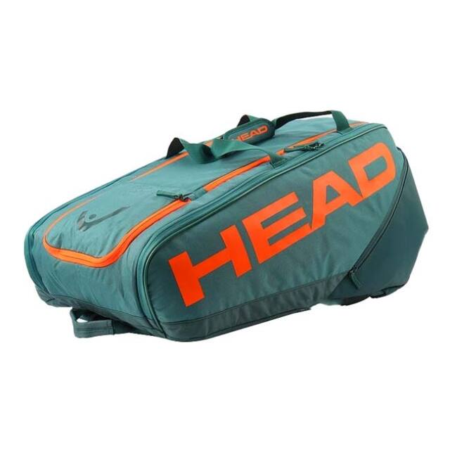 【１２本収納】ヘッド(HEAD) PRO プロ ラケットバッグ XL テニスバッグ 260203-DYFO ダークシアン×Fオレンジ(25y5m)