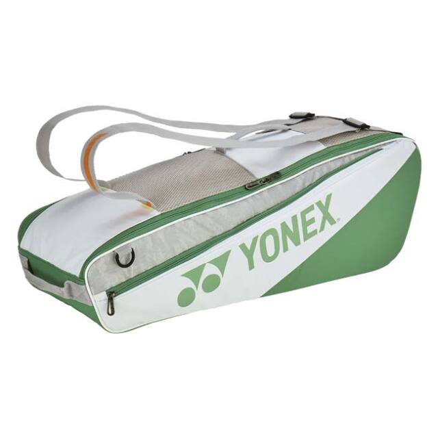 【バドミントン・テニスジュニアラケット収納可能】ヨネックス(YONEX) CLUB ラケットバッグ 6PCS バドミントン テニスバッグ BA52526EX-011 ホワイト(26y3m)